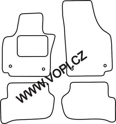 Autokoberce Seat Toledo 2008 - 2012 Colorfit (4231)